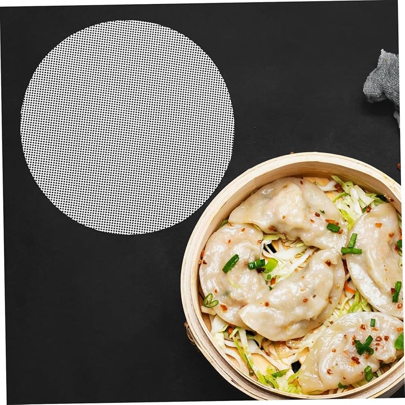 STOBAZA 5pcs Reusable Silicone Steamer Mats Non Stick Easy Clean For Dumplings Dim Sum Rice Cake - Image 4